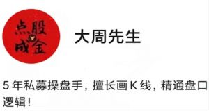 大周先生 主力行为 逻辑训练营2024年1-6月 百度网盘打包下载-58映像学堂
